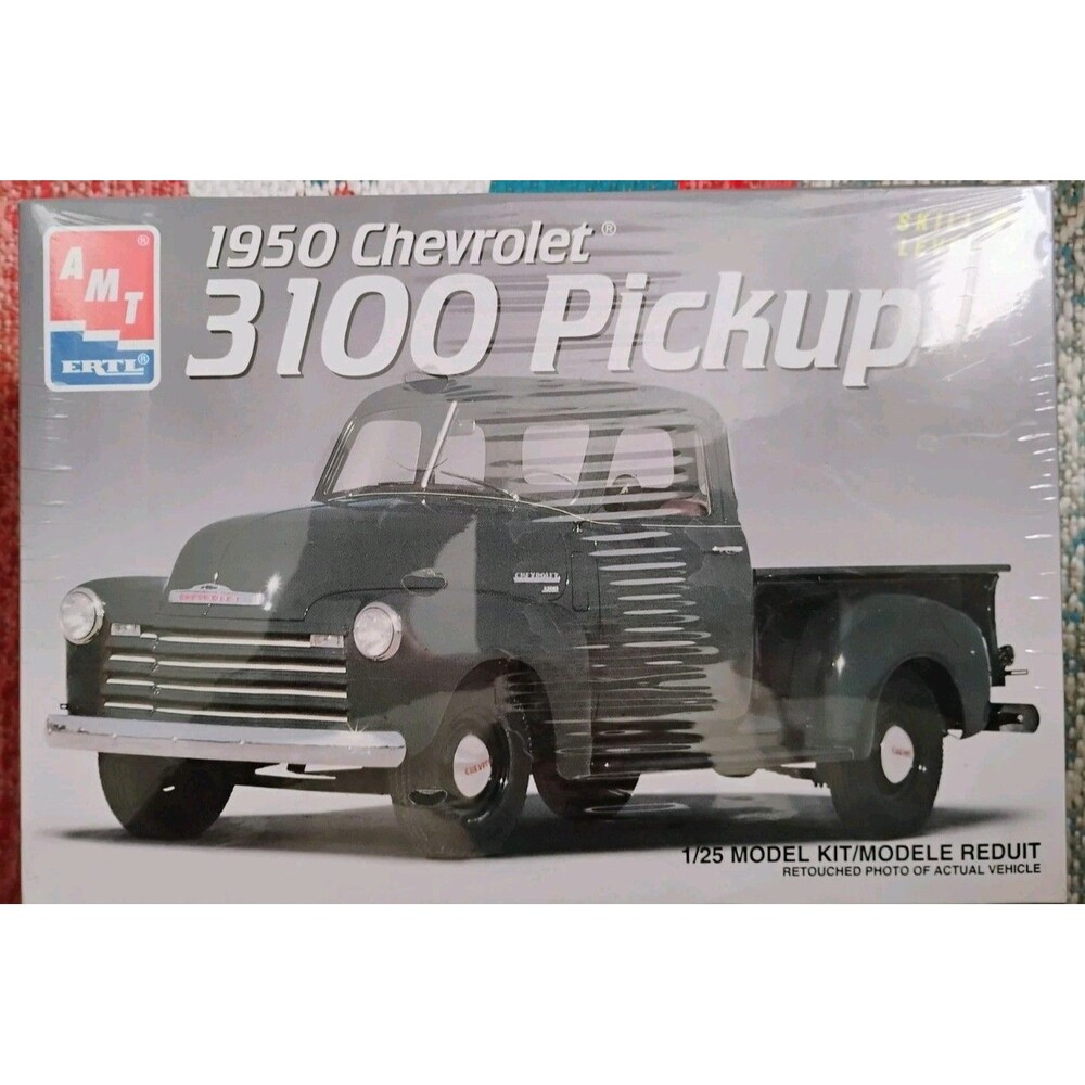 AMT 1950 Chevrolet 3100 Pickup 1:25 Plastic Model Kit open box sealed bags 1994